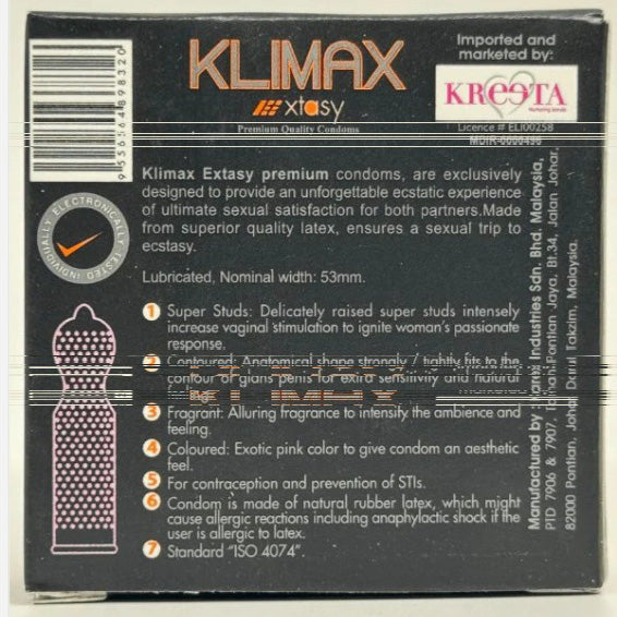 KLIMAX Xtasy Condom - 1 Bundle (3 Boxes)